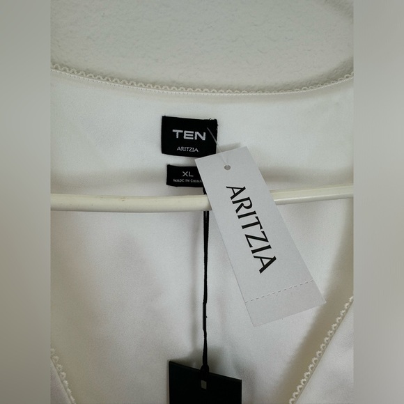 Aritzia Canape Satin Light Birch Top NWT - Picture 4 of 9